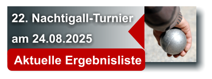 22. Nachtigall-Turnier am 24.08.2025   Aktuelle Ergebnisliste 