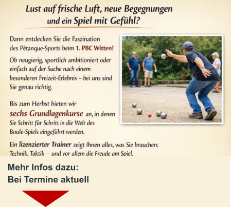 Mehr Infos dazu: Bei Termine aktuell 