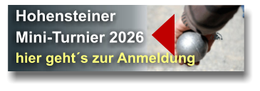 Hohensteiner Mini-Turnier 2026 hier geht´s zur Anmeldung