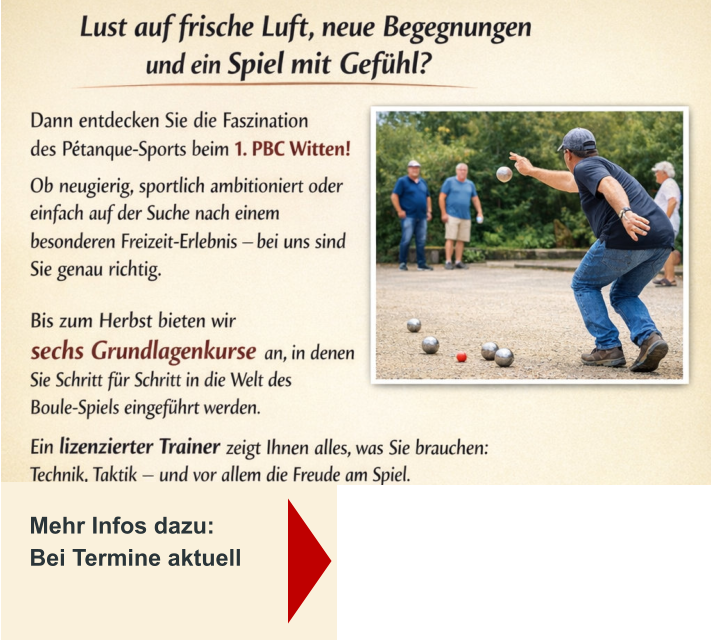Mehr Infos dazu: Bei Termine aktuell 
