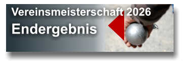 Vereinsmeisterschaft 2026 Endergebnis  