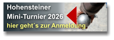 Hohensteiner Mini-Turnier 2026 hier geht´s zur Anmeldung
